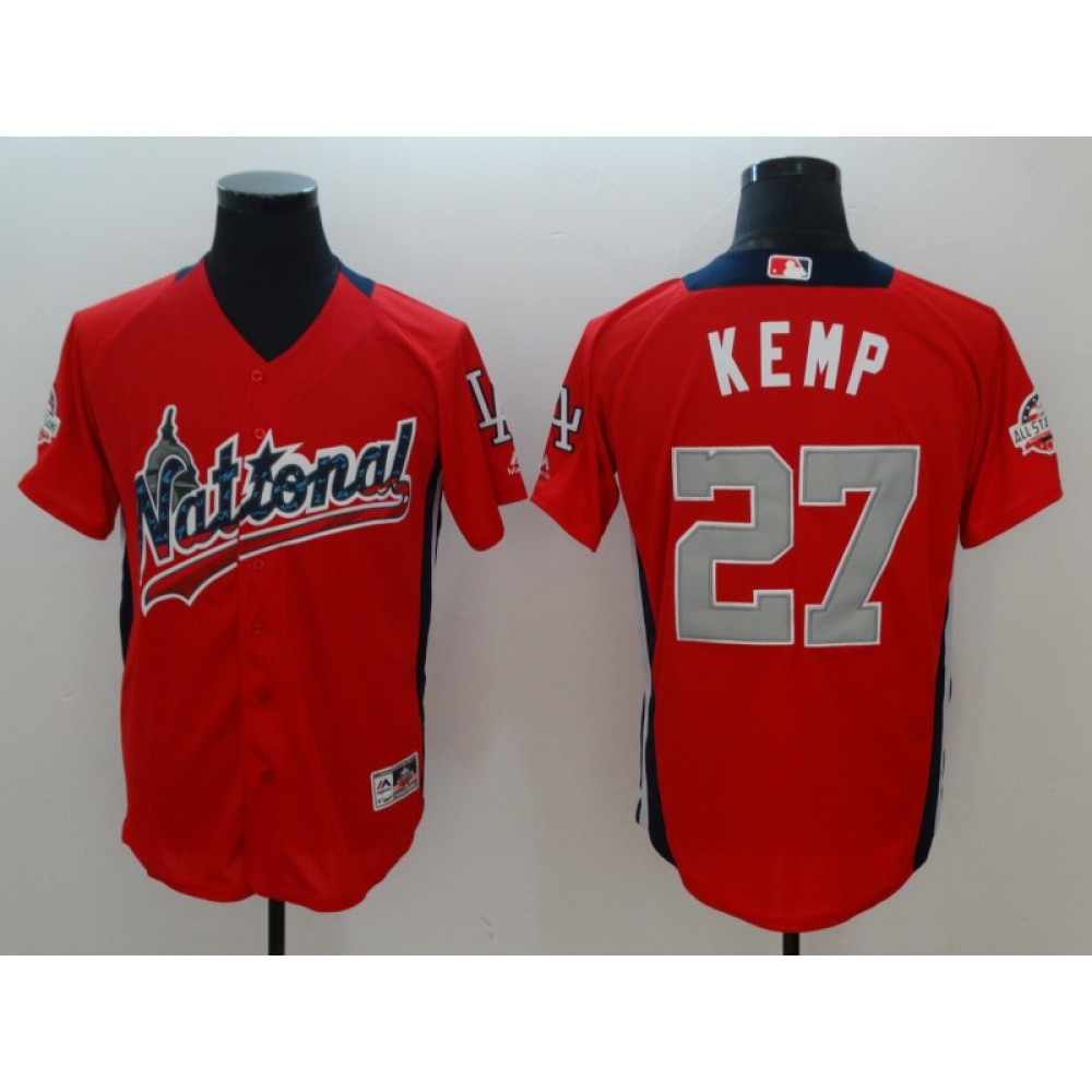 National League #27 Matt Kemp Red 2018 MLB All-Star Game Home Run Derby Jersey