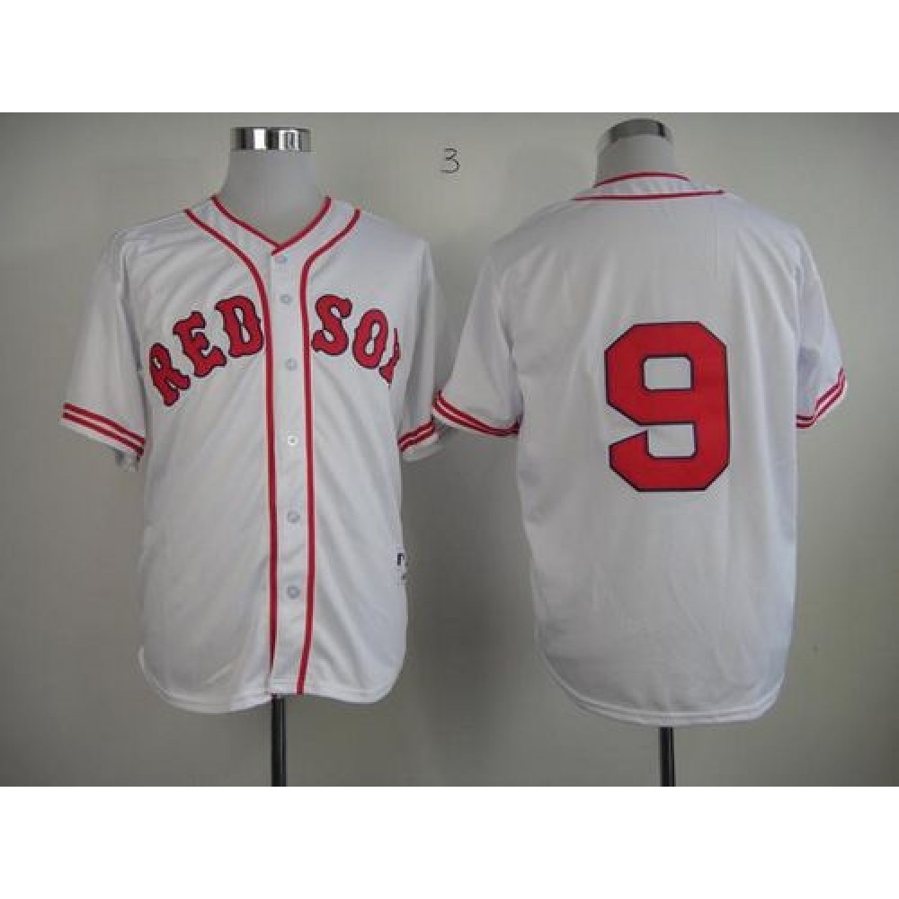 Red Sox #9 Ted Williams White 1936 Turn Back The Clock Stitched MLB Jersey