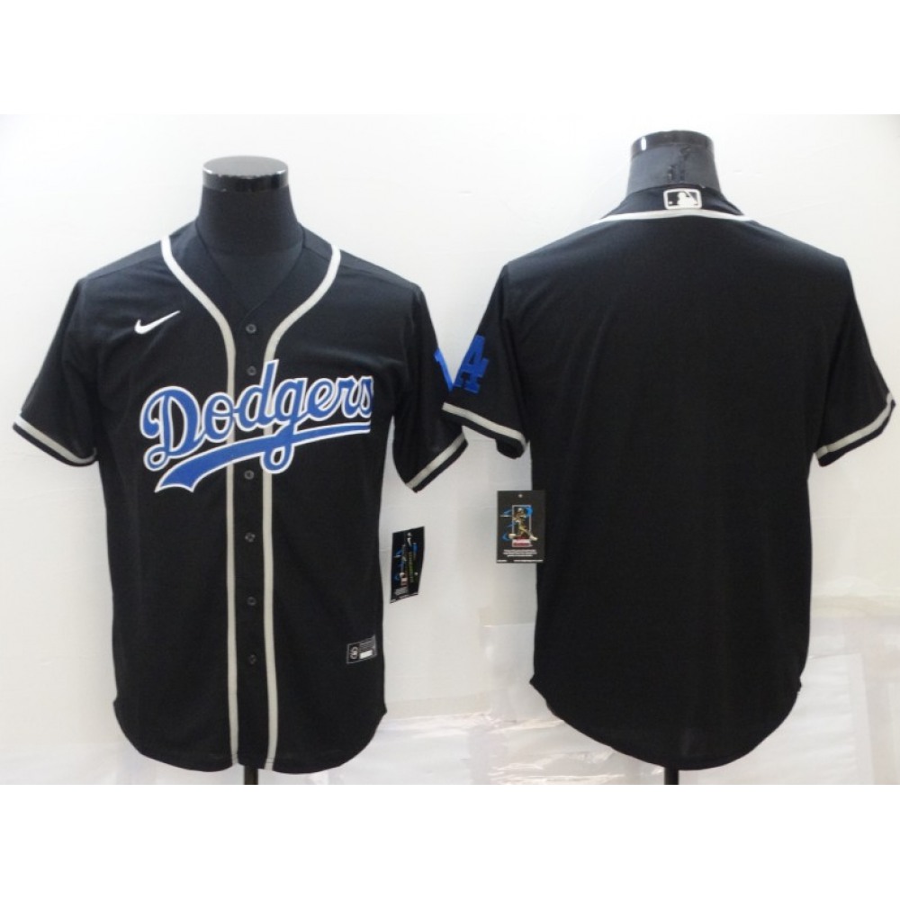 Women's Los Angeles Dodgers Blank Black Cool Base Stitched Baseball Jersey(Run Small)