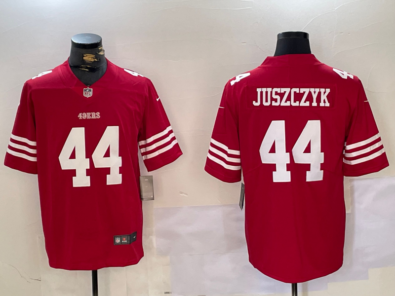 Men's San Francisco 49ers #44 Kyle Juszczyk Red Vapor Stitched Nike Limited Jersey