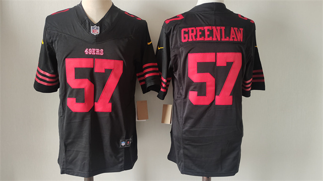 Men's San Francisco 49ers #57 Dre Greenlaw Black 2024 F.U.S.E. Vapor Untouchable Limited Stitched Football Jersey