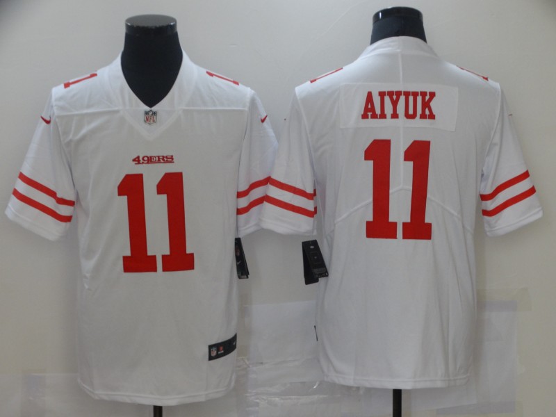 Men San Francisco 49ers 11 Aiyuk White Nike Vapor Untouchable Limited 2021 NFL Jersey