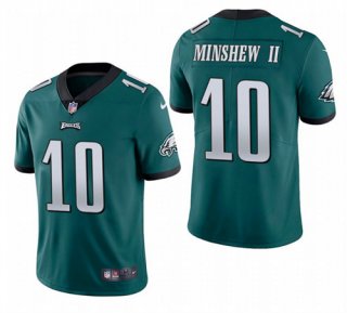 Men's Philadelphia Eagles #10 Gardner Minshew II Green Vapor Untouchable Limited Stitched Jersey