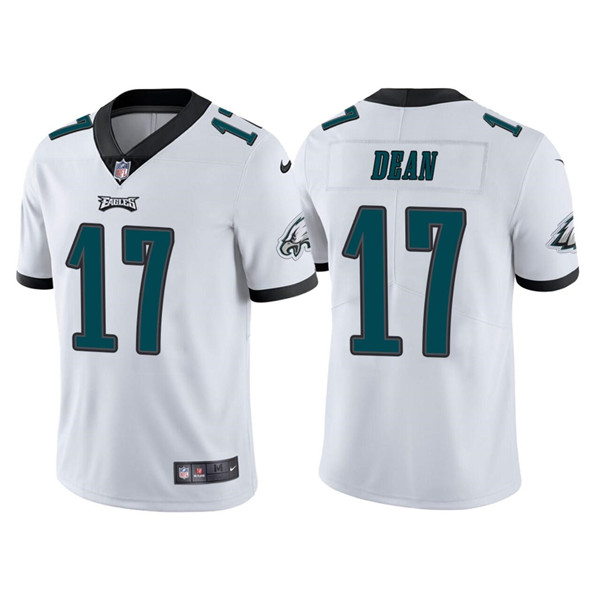 Men's Philadelphia Eagles #17 Nakobe Dean White Vapor Untouchable Limited Stitched Jersey