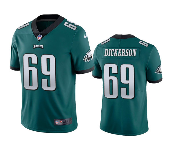 Men's Philadelphia Eagles #69 Landon Dickerson Green Vapor Untouchable Limited Stitched Jersey