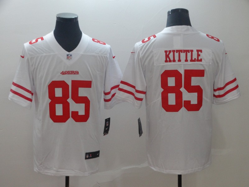 Nike San Francisco 49ers 85 George Kittle White Vapor Untouchable Limited Jersey