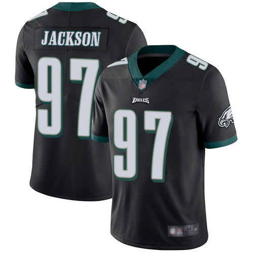 Men's Philadelphia Eagles #97 Malik Jackson Black Alternate Men's Stitched Football Vapor Untouchable Limited Jersey