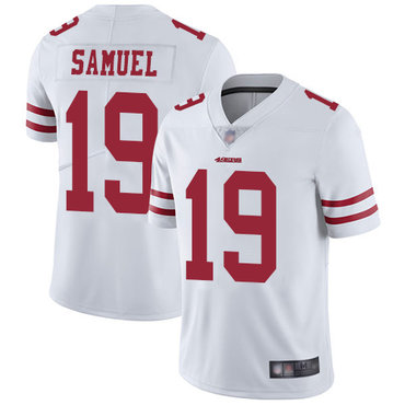 49ers #19 Deebo Samuel White Men's Stitched Football Vapor Untouchable Limited Jersey