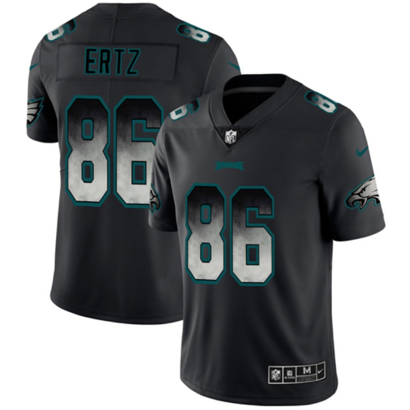 Nike Eagles 86 Zach Ertz Black Arch Smoke Vapor Untouchable Limited Jersey