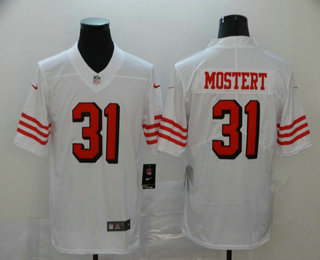 Men's San Francisco 49ers #31 Raheem Mostert White New 2018 Color Rush Vapor Untouchable Limited Jersey