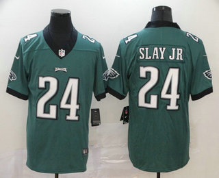 Men's Philadelphia Eagles #24 Darius Slay Jr Midnight Green 2017 Vapor Untouchable Stitched NFL Nike Limited Jersey