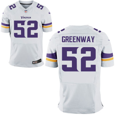 Size 60 4XL Chad Greenway Minnesota Vikings #52 White Stitched Nike Elite Jersey