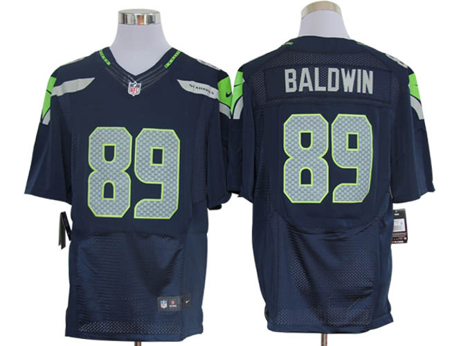 Size 60 4XL-Doug Baldwin Seattle Seahawks #89 Pacific Blue Stitched Nike Elite NFL Jerseys