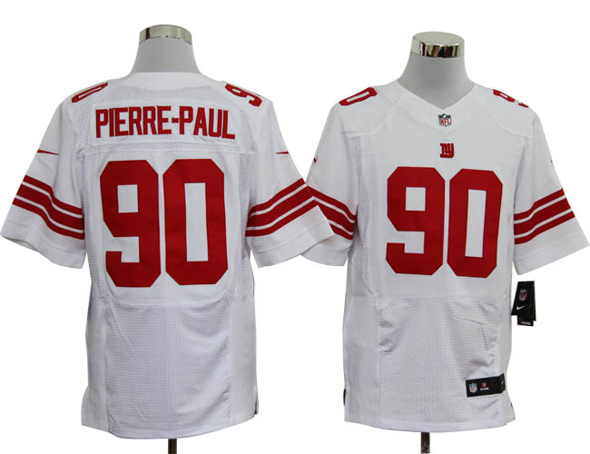 Size 60 4XL-Jason Pierre-Paul New York Giants #90 White Stitched Nike Elite NFL Jerseys