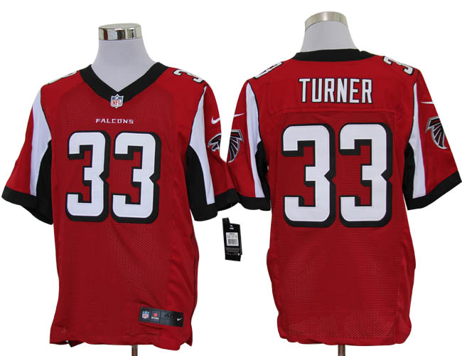 Size 60 4XL-Turner Atlanta Falcons #33 Red Stitched Nike Elite NFL Jerseys