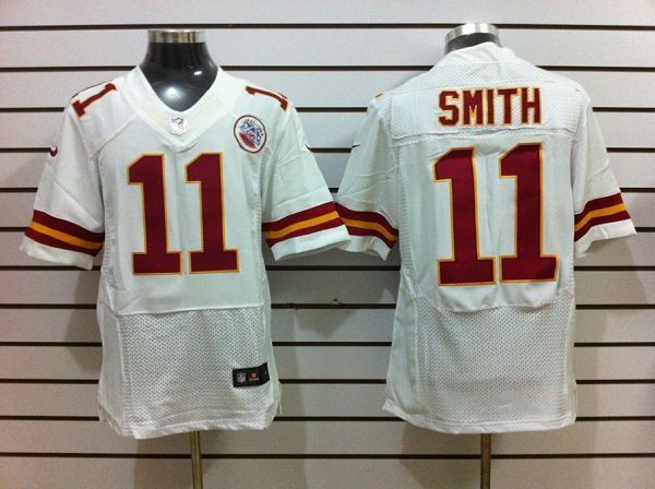 Size 60 4XL-Smith Kansas City Chiefs #11 White Stitched Nike Elite NFL Jerseys