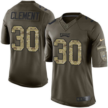 Nike Eagles #30 Corey Clement Green Men's Stitched NFL Limited 2015 Salute To Service Jersey