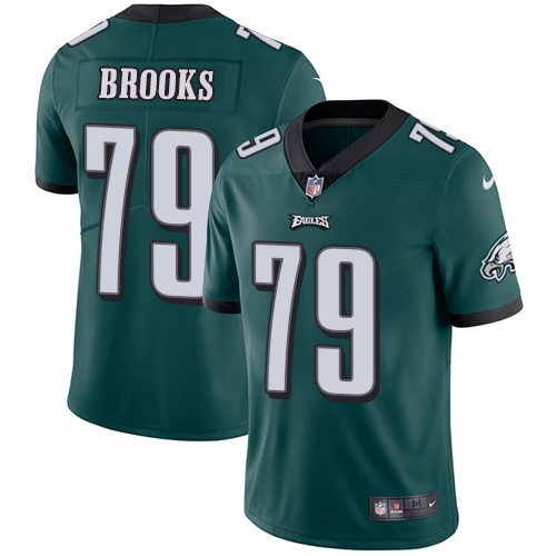 Nike Eagles #79 Brandon Brooks Midnight Green Team Color Men's Stitched NFL Vapor Untouchable Limited Jersey