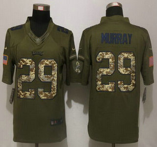 Men's Philadelphia Eagles #29 DeMarco Murray Green Salute to Service 2015 NFL Nike Limited Jersey