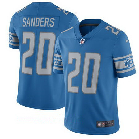 Men's Detroit Lions #20 Barry Sanders Nike Blue 2017 Retired Player Limited Jersey