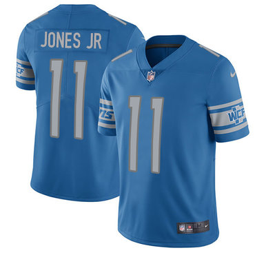 Nike Lions #11 Marvin Jones Jr Blue Team Color Men's Stitched NFL Limited Jersey