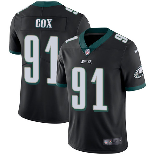 Nike Philadelphia Eagles #91 Fletcher Cox Black Alternate Men's Stitched NFL Vapor Untouchable Limited Jersey