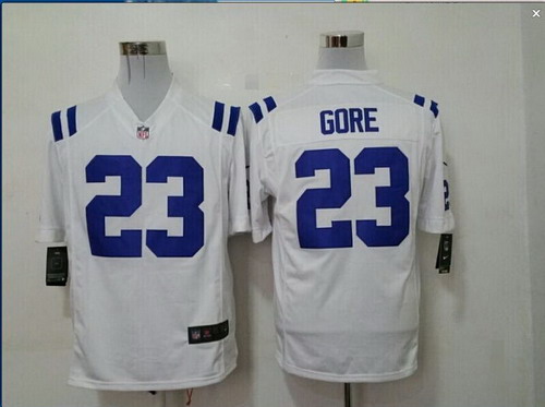 Nike Indianapolis Colts #23 Frank Gore White Game Jersey