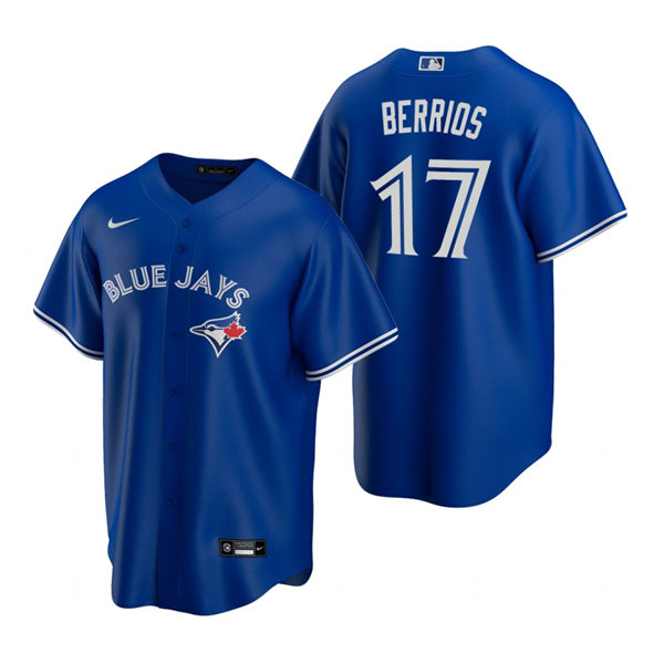 Mens Toronto Blue Jays #17 Jose Berrios Nike Royal Alternate Cool Base Jersey