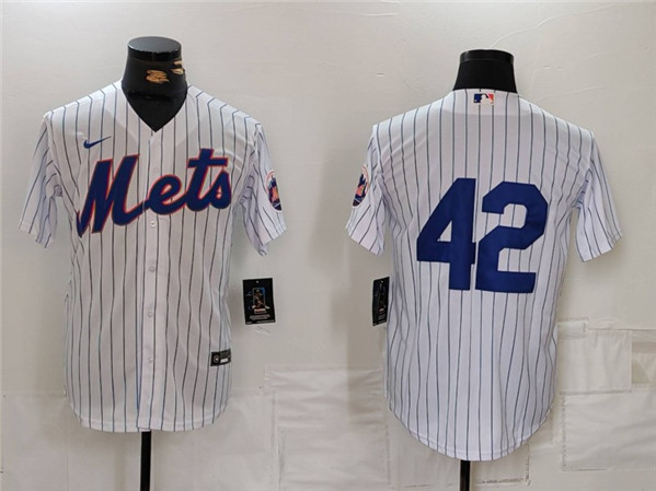 Men's New York Mets #42 Jackie Robinson White Cool Base Stitched Baseball Jersey