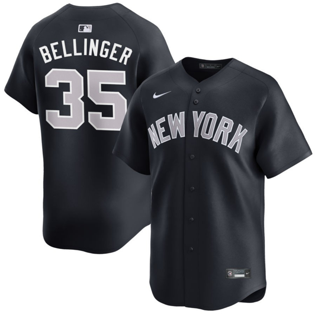 Men's New York Yankees #35 Cody Bellinger Navy 2024 Alternate Limited Stitched Baseball Jersey