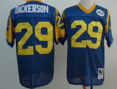 St. Louis Rams #29 Eric Dickerson Light Blue Throwback Jersey