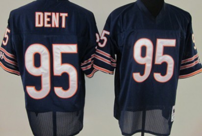 Chicago Bears #95 Richard Dent Blue Throwback Jersey