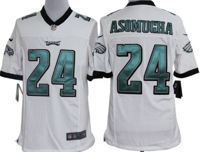 Nike Philadelphia Eagles #24 Nnamdi Asomugha White Limited Jersey