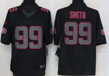 Nike San Francisco 49ers #99 Aldon Smith Black Impact Limited Jersey