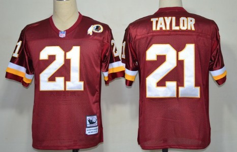 Washington Redskins #21 Sean Taylor Red Throwback Jersey