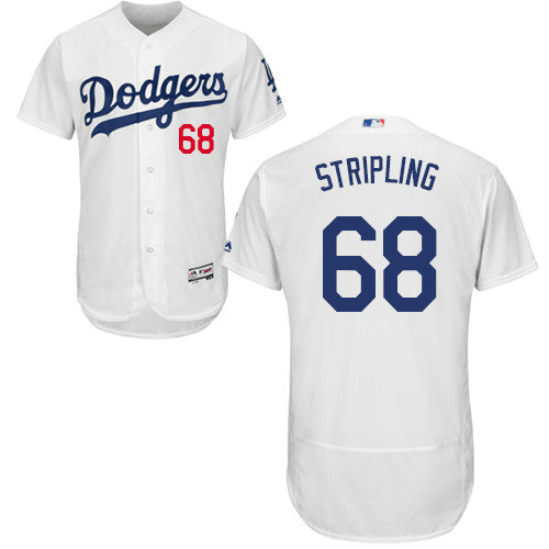 Los Angeles Dodgers 68 Ross Stripling White Flexbase Authentic Collection Stitched Baseball Jersey