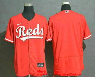 Men's Cincinnati Reds Blank Red Stitched MLB Flex Base Nike Jersey