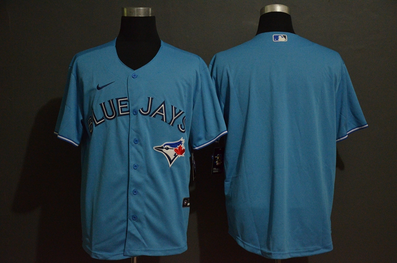 Men's Toronto Blue Jays Blank Light Blue Stitched MLB Cool Base Nike Jersey