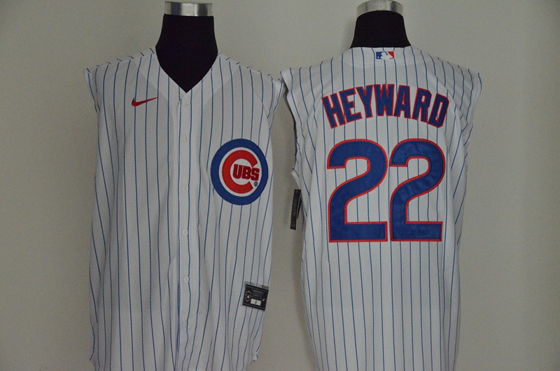 Men's Chicago Cubs #22 Jason Heyward White 2020 Cool and Refreshing Sleeveless Fan Stitched MLB Nike Jersey