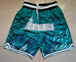 Men's Seattle Mariners Green Just Don Shorts Swingman Shorts