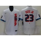 Men's San Diego Padres #23 Fernando Tatis Jr White 2021 MLB All Star Stitched Flex Base Nike Jersey