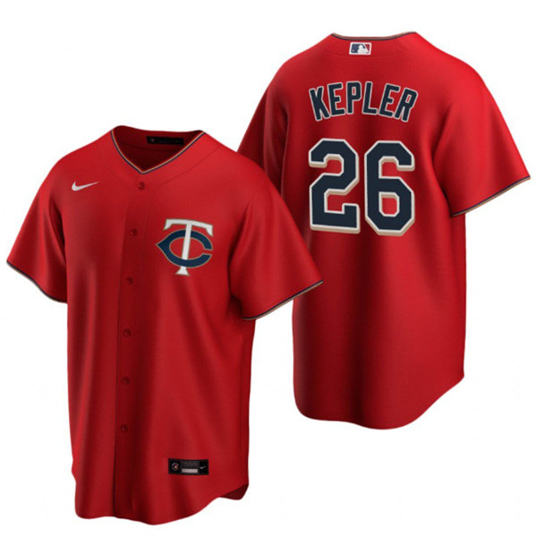 Men's Minnesota Twins #26 Max Kepler Red Cool Base Stitched Jersey