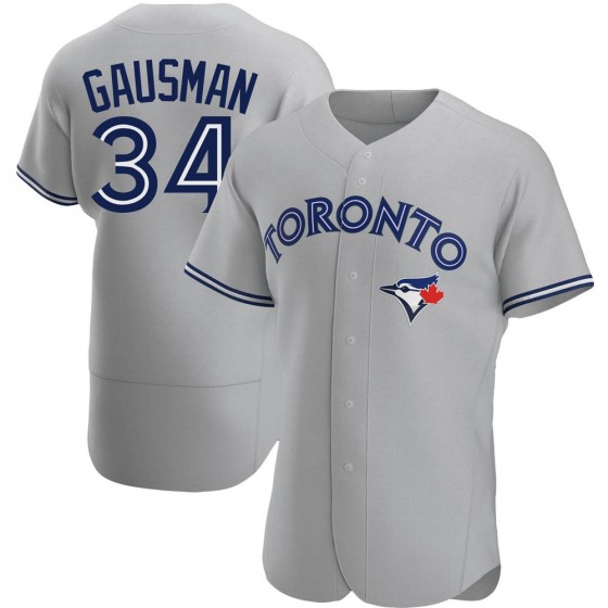 MEN'S TORONTO BLUE JAYS #34 #34 KEVIN GAUSMAN GRAY ROAD JERSEY