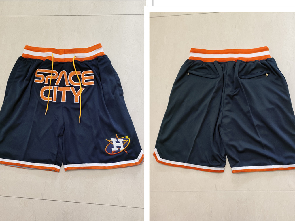 Men's Houston Astros Navy Blue Just Don Shorts Swingman Shorts