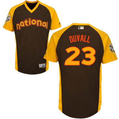 Men's National League Cincinnati Reds #23 Adam Duvall Brown 2016 MLB All-Star Cool Base Collection Jersey