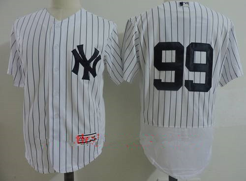 Men's New York Yankees #99 Aaron Judge White Home Stitched MLB Majestic Cool Base Jersey