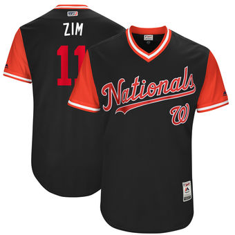 Men's Washington Nationals Ryan Zimmerman Zim Majestic Navy 2017 Players Weekend Authentic Jersey