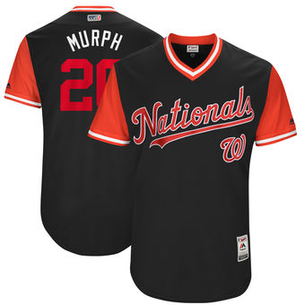 Men's Washington Nationals Daniel Murphy Murph Majestic Navy 2017 Players Weekend Authentic Jersey