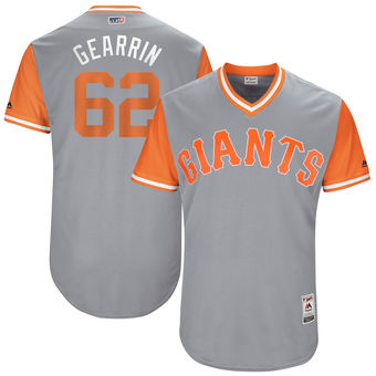 Men's San Francisco Giants Cory Gearrin Gearrin Majestic Gray 2017 Players Weekend Authentic Jersey