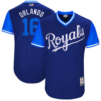 Men's Kansas City Royals Paulo Orlando Orlando Majestic Royal 2017 Players Weekend Authentic Jersey